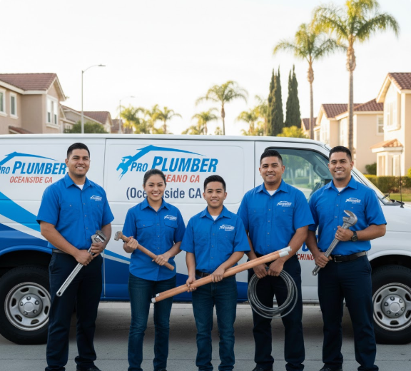 Professional plumbing team at Pro Plumber Oceanside CA ready to serve customers